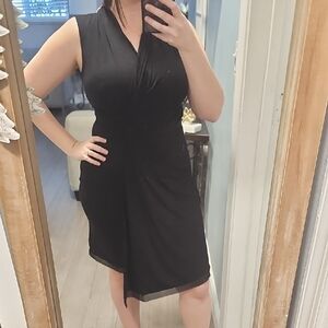 Elie Tahari Black Asymmetrical Dress